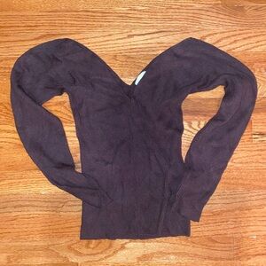 H&M Dark Brown Long Sleeve Top